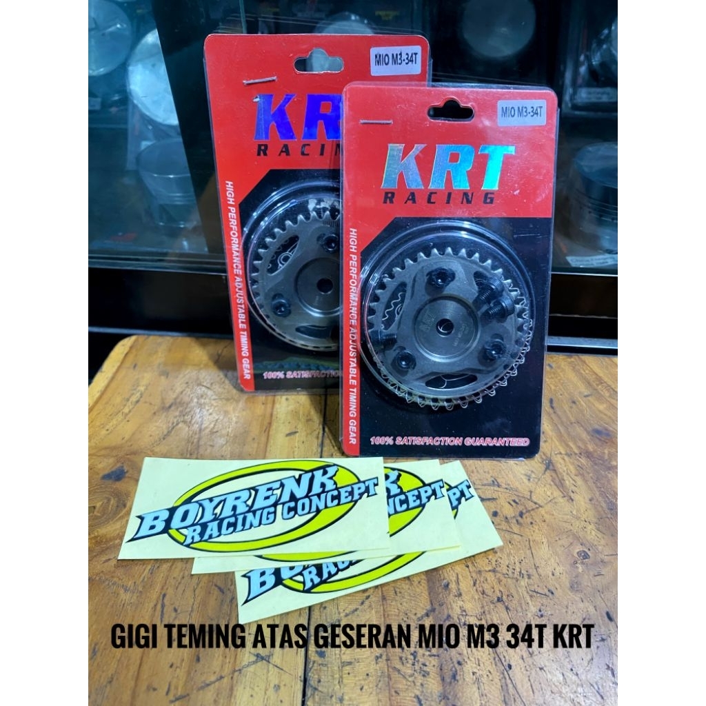 GEAR TIMING GIGI TIMING GIGI SENTRIS GESERAN MIO 125 | MIO M3 2PH 34T KRT RACING -BOYRENK