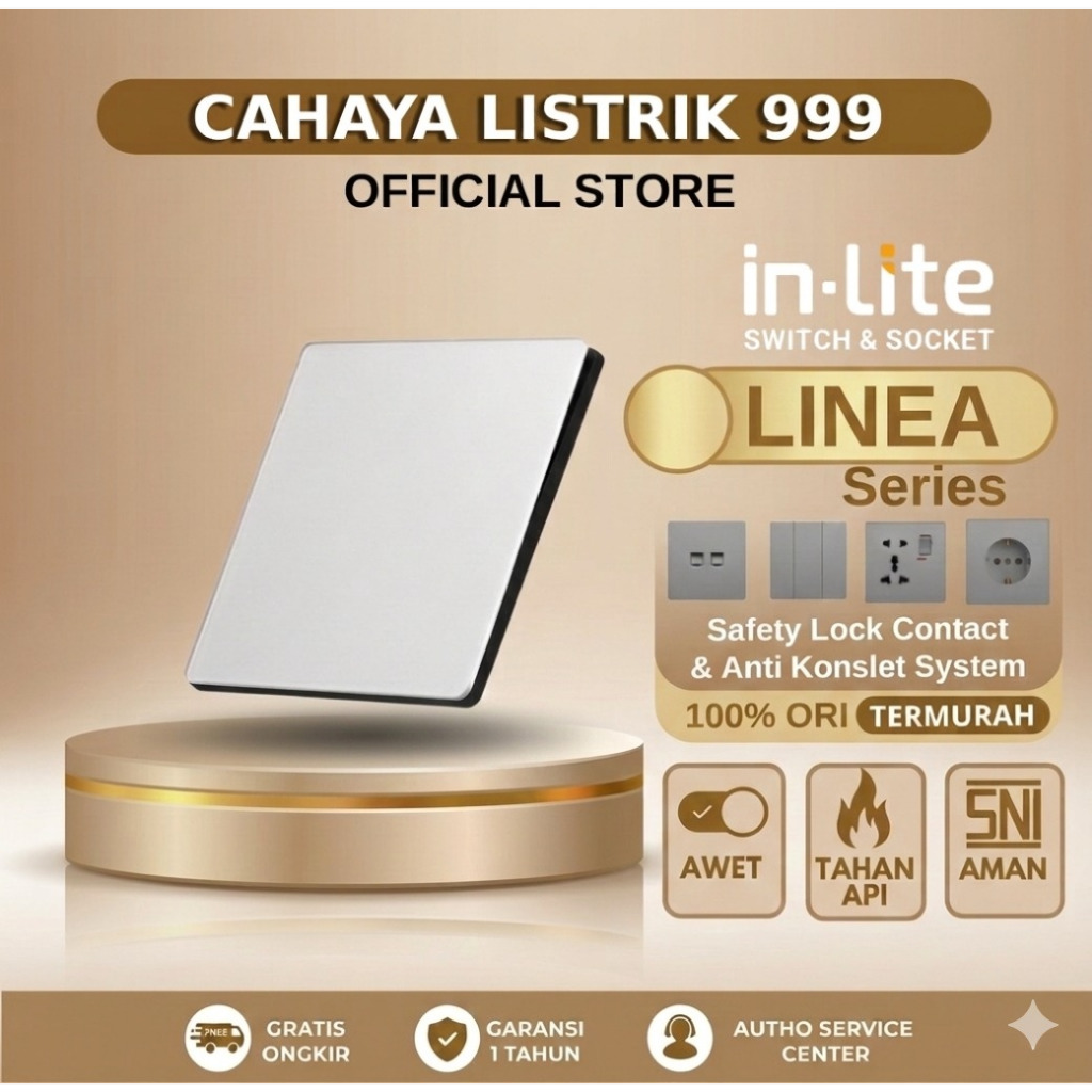 INLITE Saklar Linea Series - Saklar & Stop Kontak