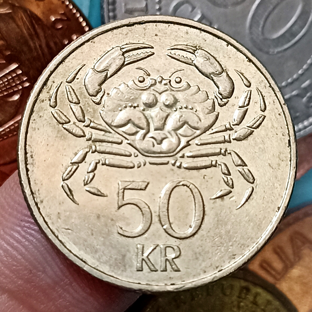 Koin Kuno Islandia (Iceland ) 50 Kronur