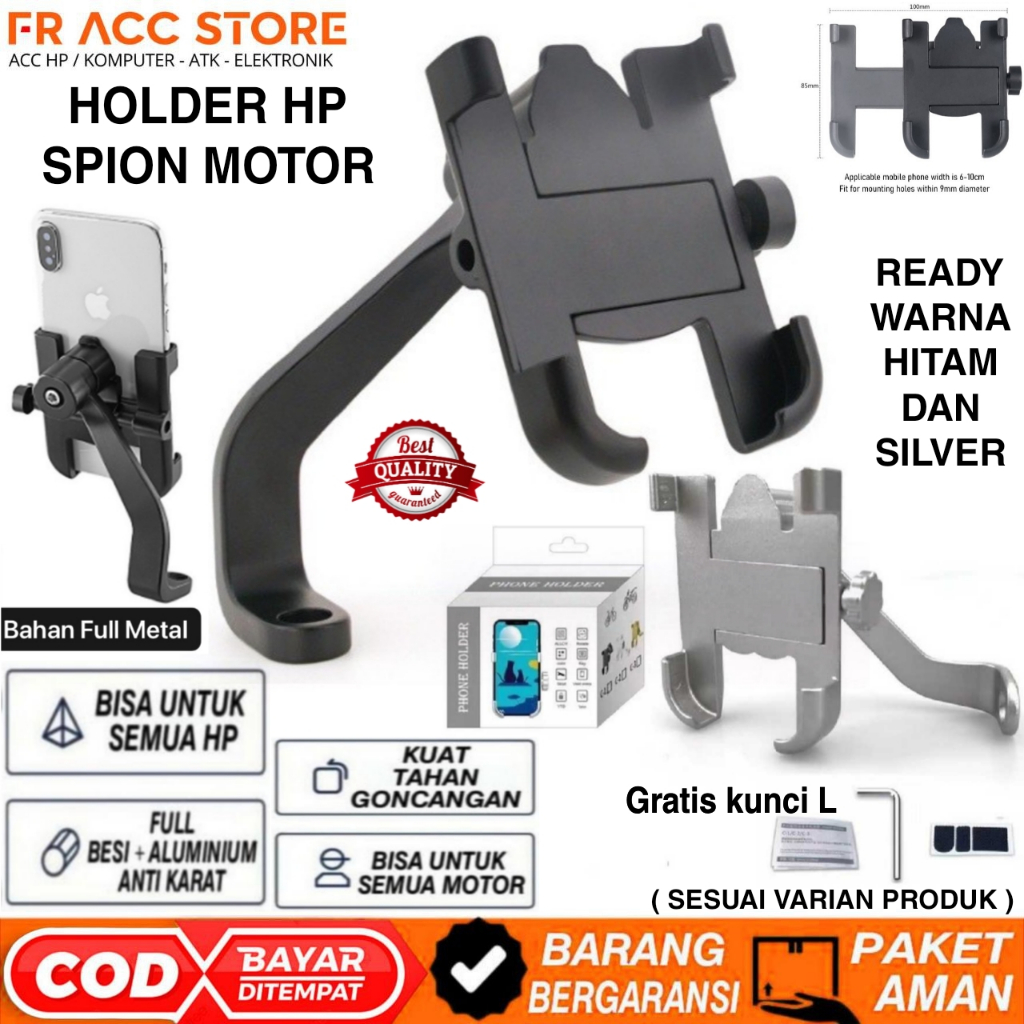 Holder hp Spion Motor Holder Motor Holder Hp Besi + Aluminium KUAT