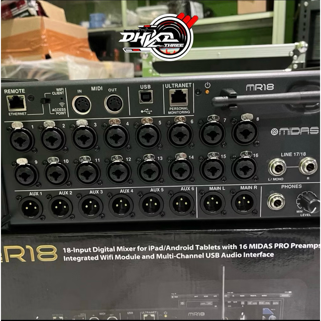 MIXER DIGITAL MIDAS MR 18 GRACIA / MIXER Midas MR 18 GRACIA ORIGINAL / mixer midas mr18 original gra