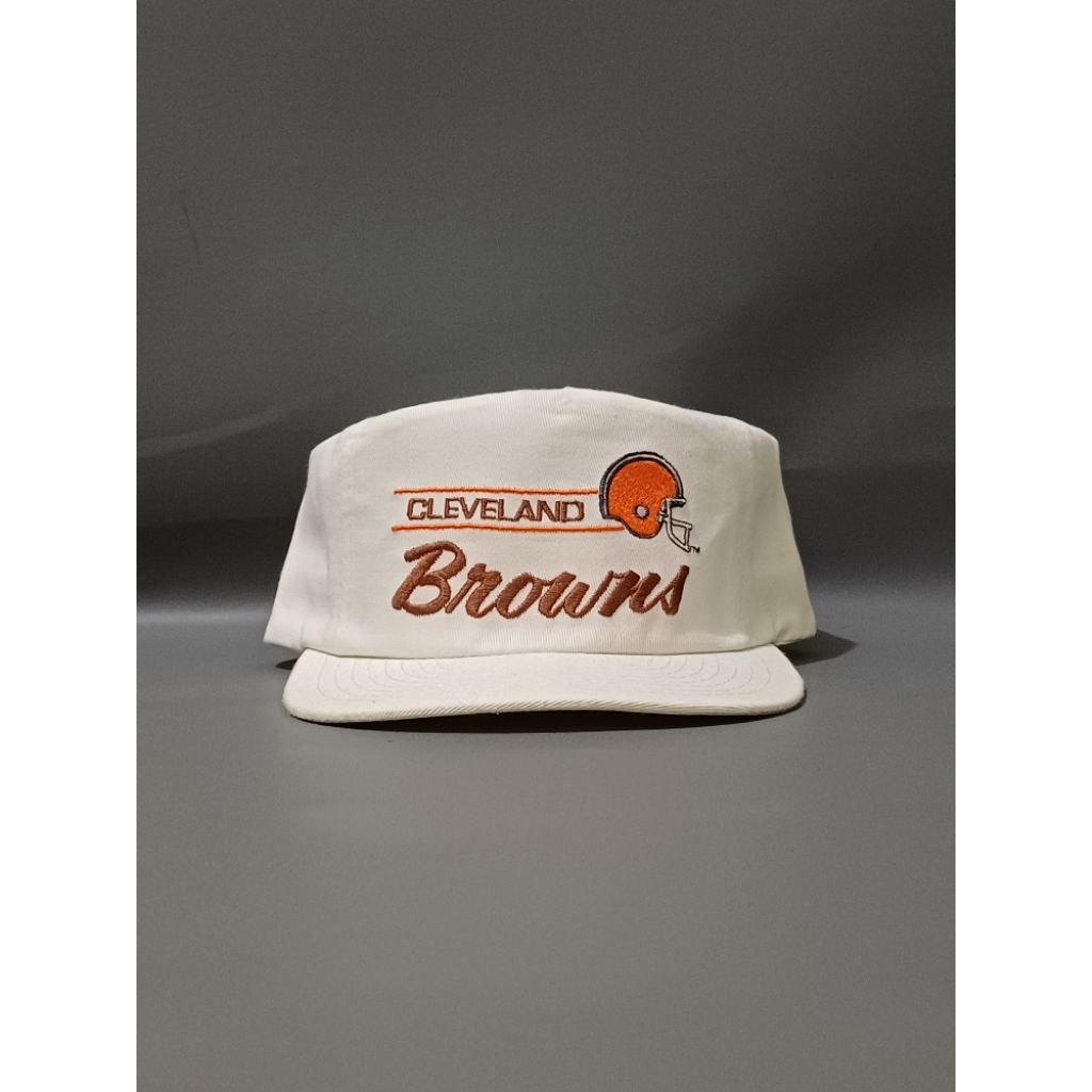 topi vintage clevelend browns annco promodel NFL second