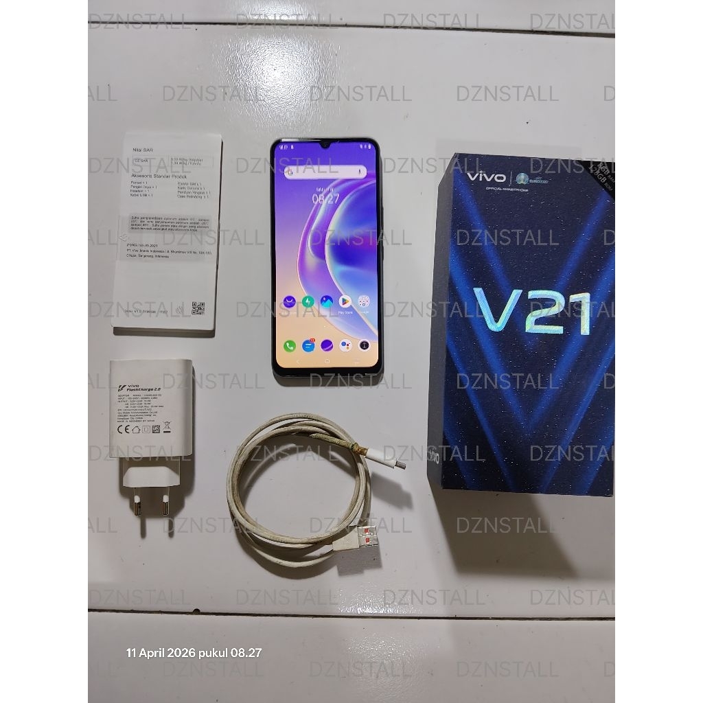 VIVO V21 4G SNAPDRAGON 720G 8/128 BEKAS SECOND