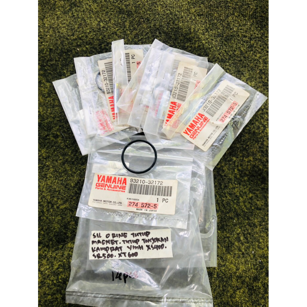 seal sil o ring tonjokan tensioner keteng kamprat bak mesin kiri magnet yamaha xs40 sr500 xt600 pnp 