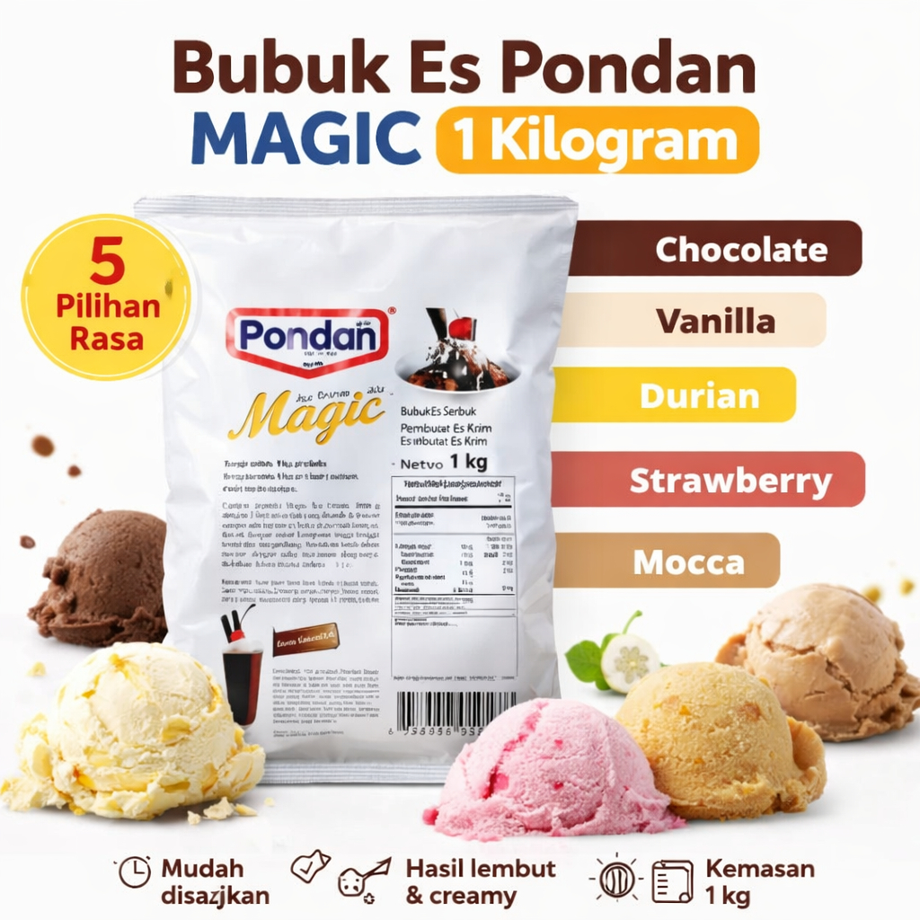 Pondan Tepung Es Krim - Tepung Ice Cream Kiloan - Harga Bubuk Es Cream Pondan