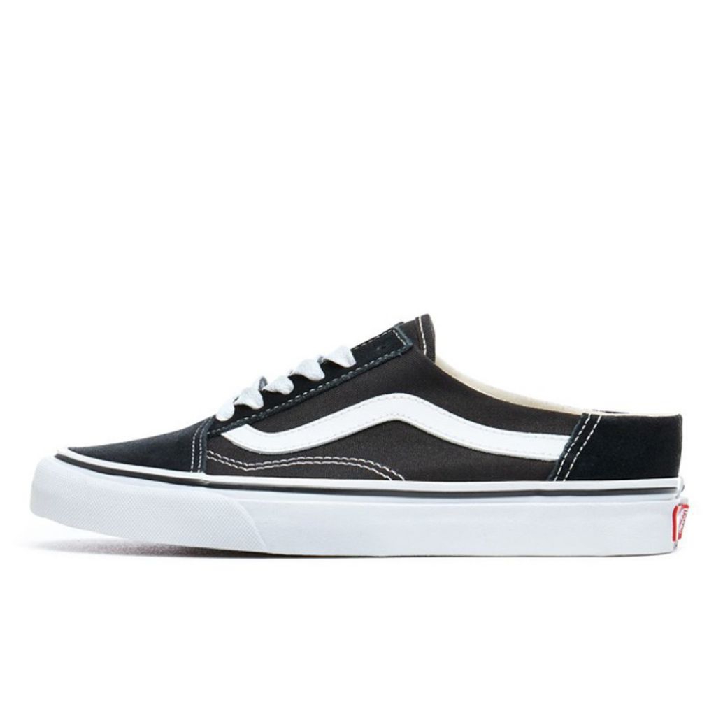 vans oldskool 42 mule black sneakers sepatu