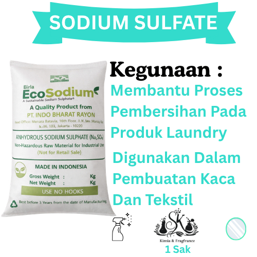 Sodium Sulfate 1 SAK / Sodium Sulfat / Natrium Sulfate / Natrium Sulfat / Bahan Sabun-Detergen
