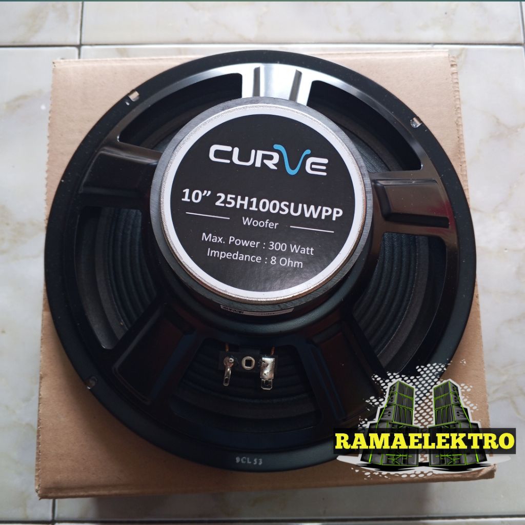 SPEAKER CURVE 10 INCH 25H100SUWPP WOFER 10 INCH , CURVE 10 INCH