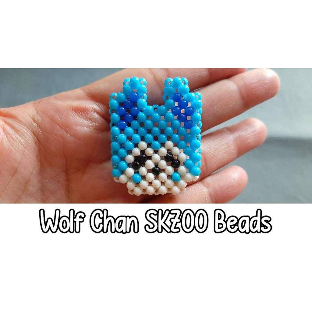 Gantungan Kunci Manik Manik Wolf Chan Beads