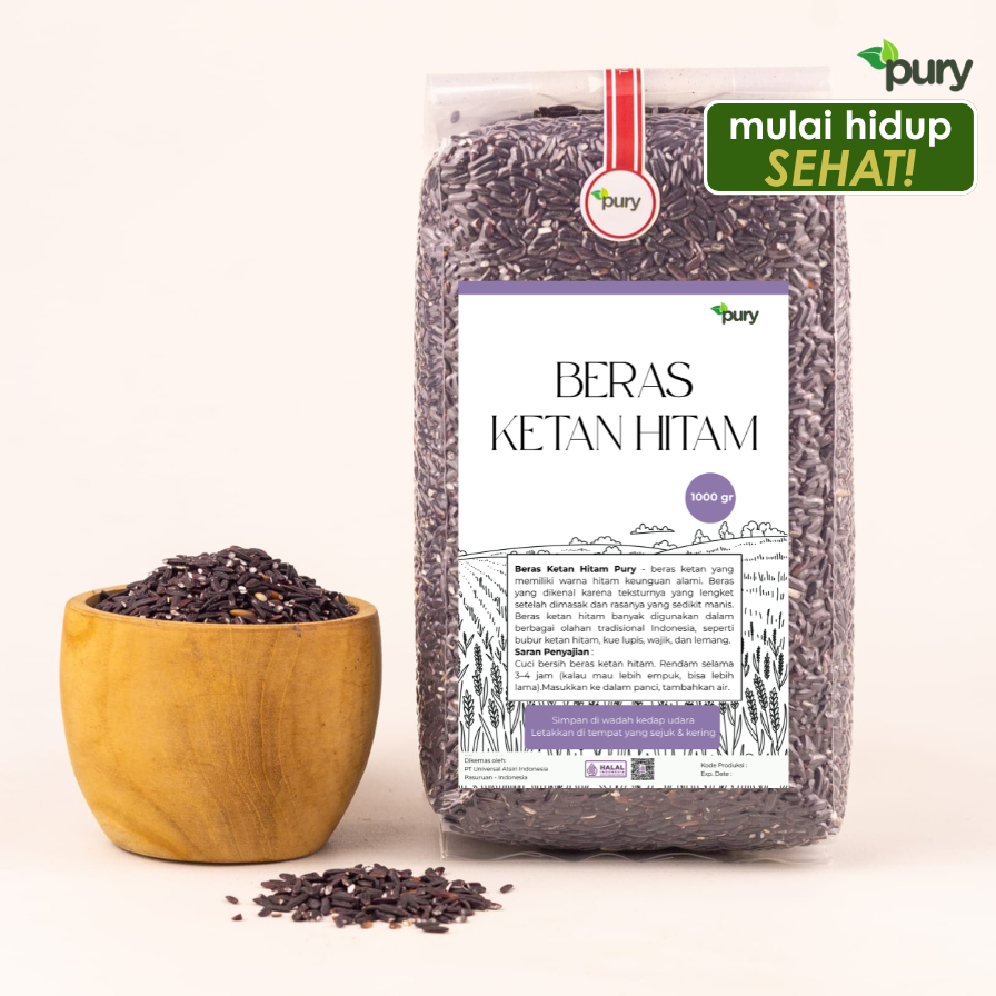 Ketan Hitam / Beras Ketan Hitam 1kg 500gr