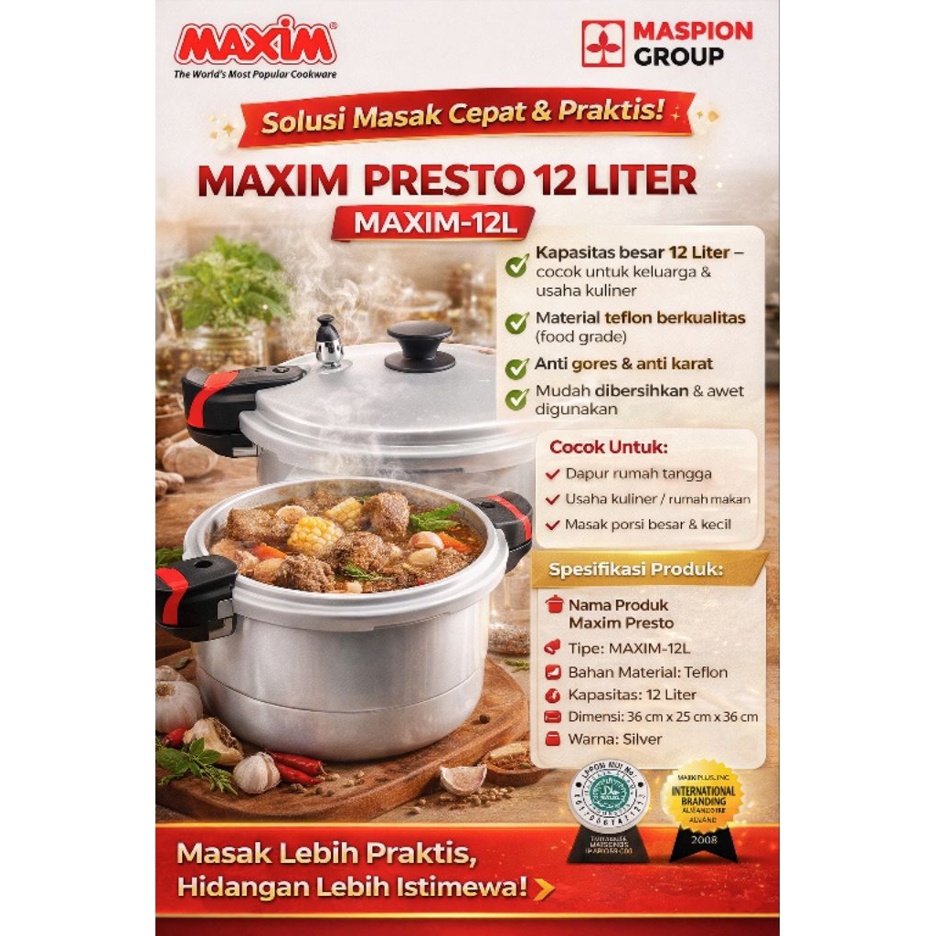 presto Maxim 12liter