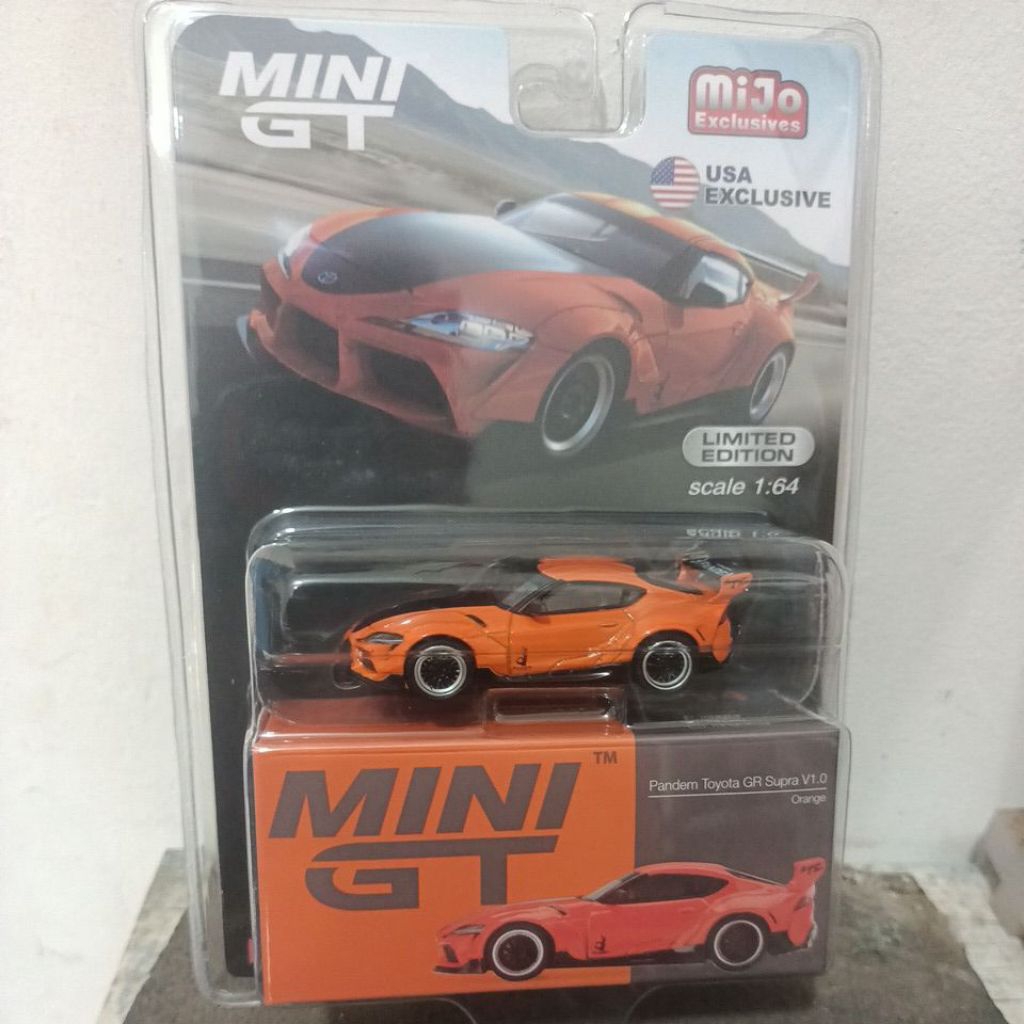 Mini GT//294 Pandem Toyota GR Supra V1.0 Orange - Free Protektor