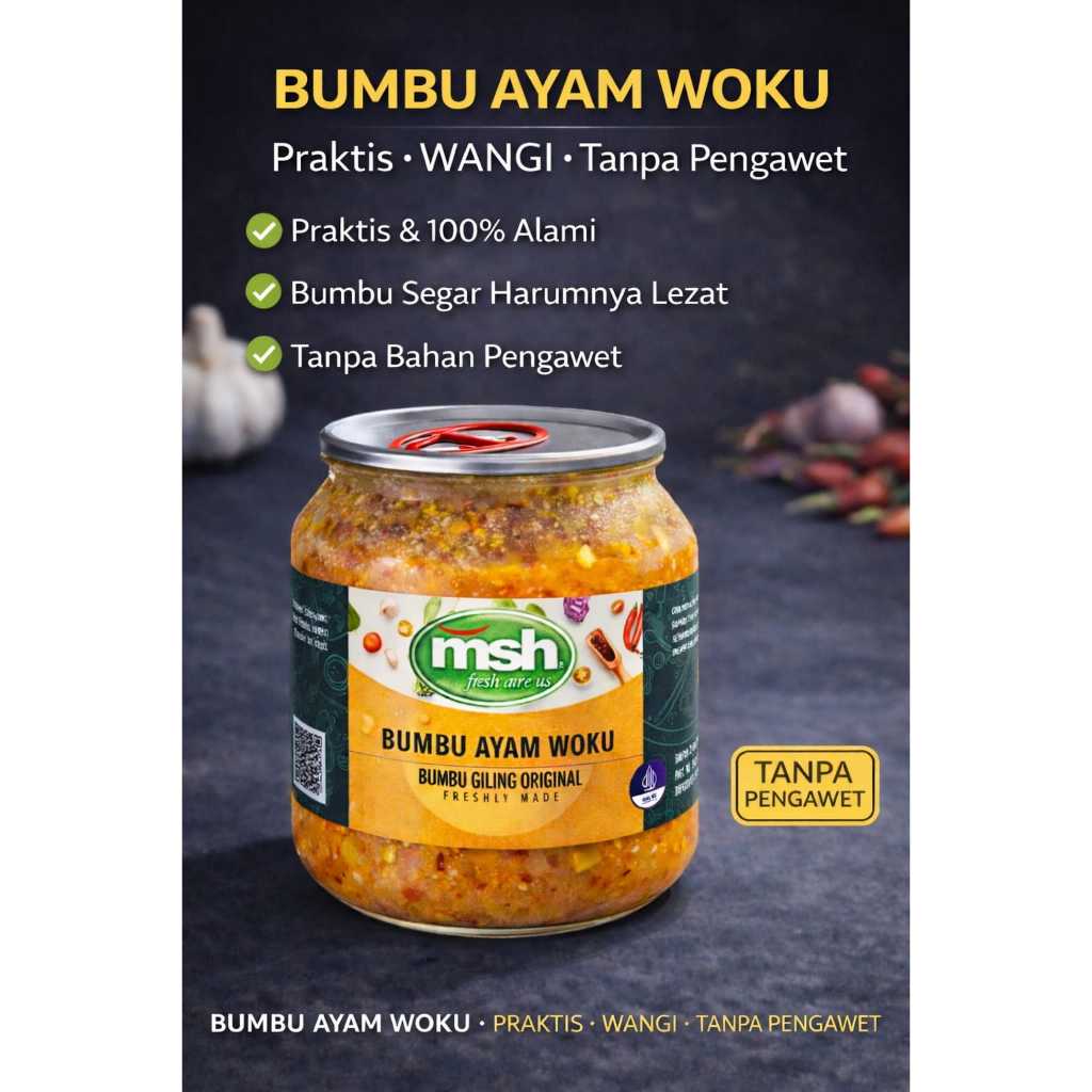 Bumbu Ayam Woku Siap Masak , Bumbu Ayam Woku Alami , Bumbu Ayam Woku Tanpa Pengawet