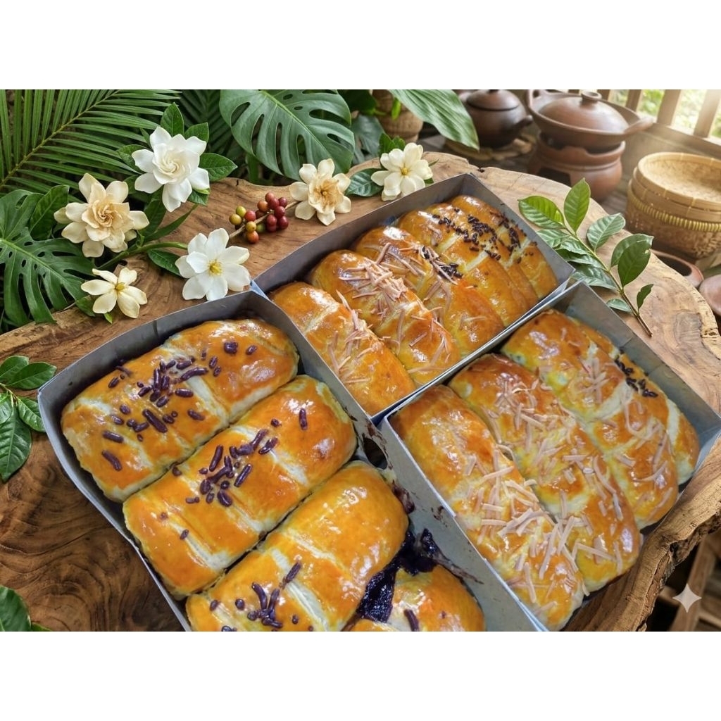 bolen lilit mix coklat keju oleh oleh bandung