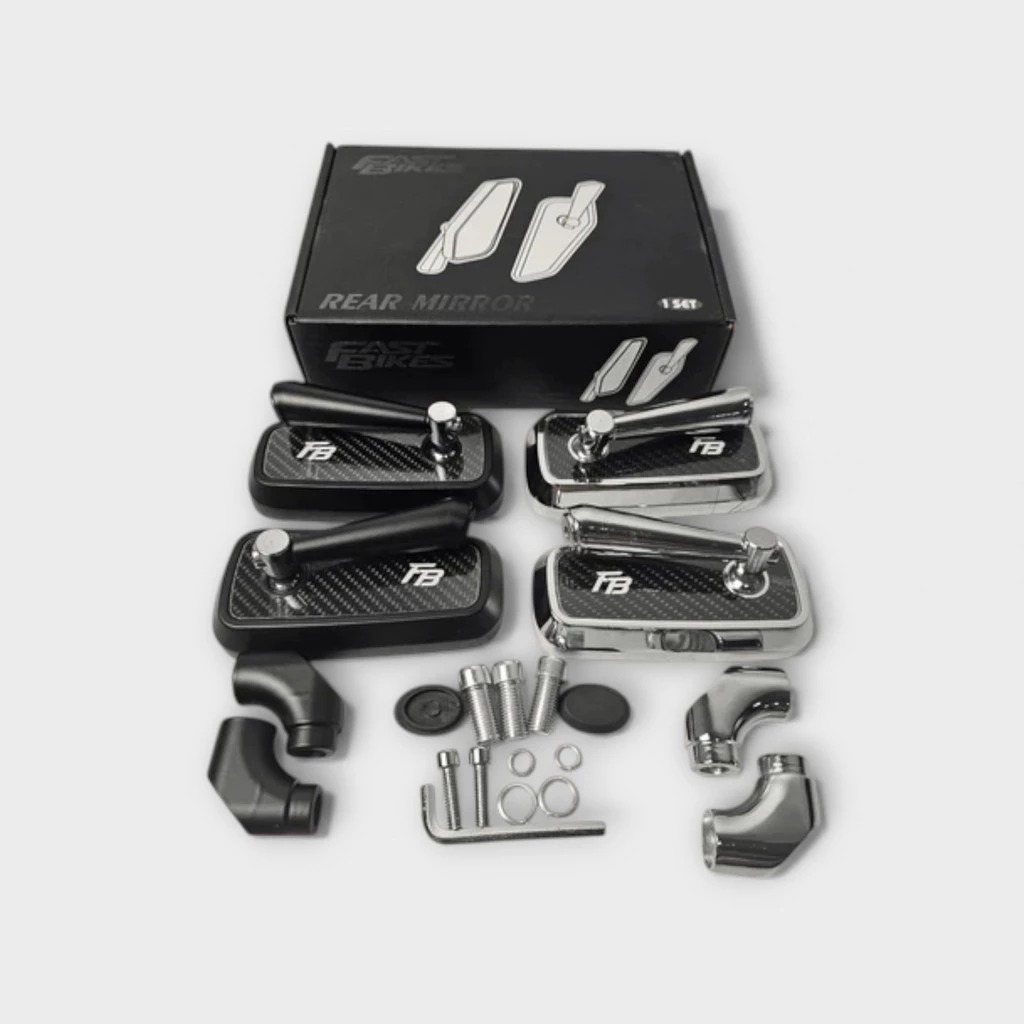 Spion Sepion Variasi Model H2C Merk Fast Bikes Hitam Carbon Crome Carbon Universal Beat Fi Scoopy Fi
