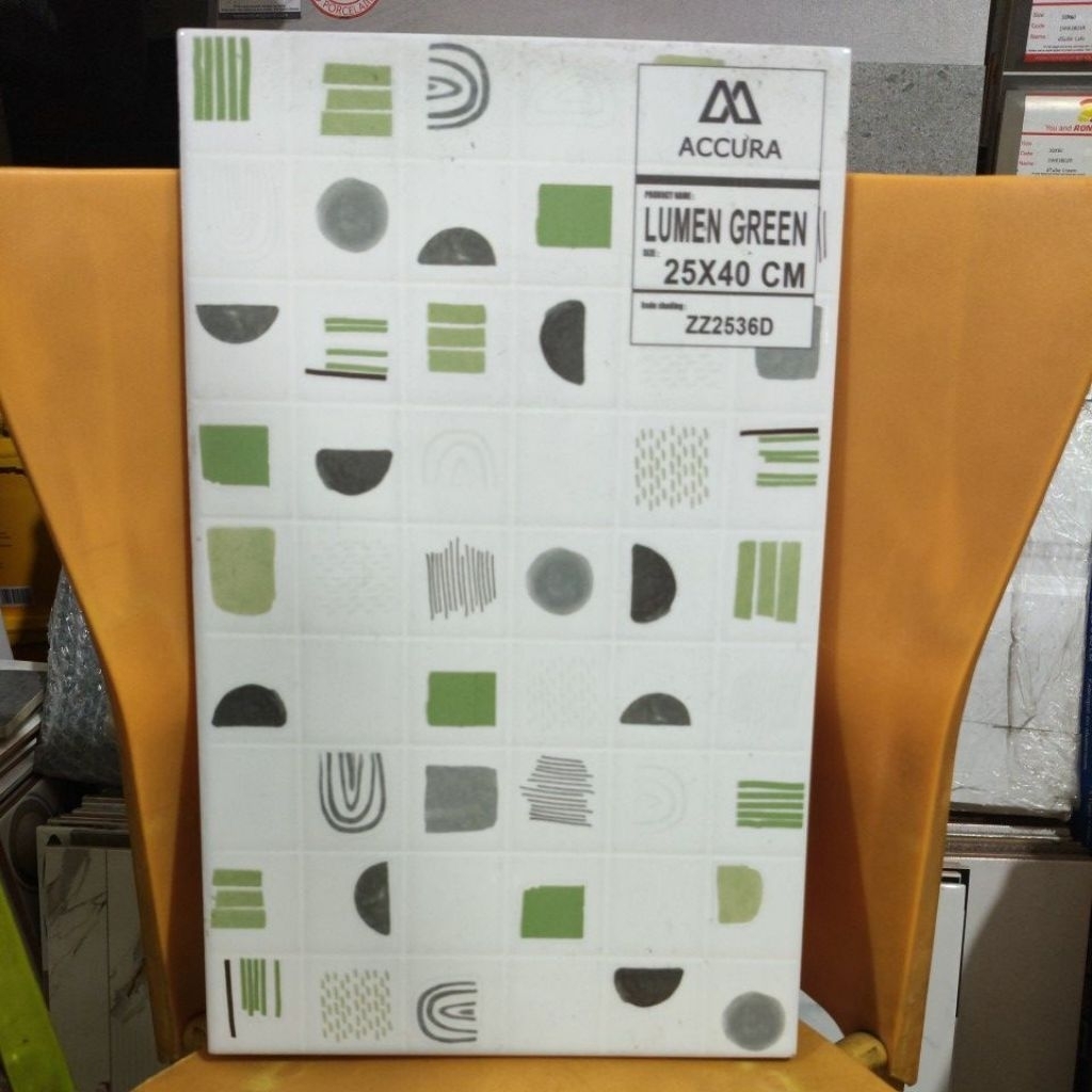 keramik accura lumina green 25x40 grade A