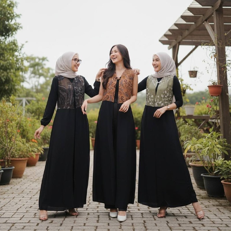 Keishan.id - TASYA LONGVEST Outer Panjang Wanita Dewasa  Tanpa Lengan Long Cardigan Baju Kantor Form