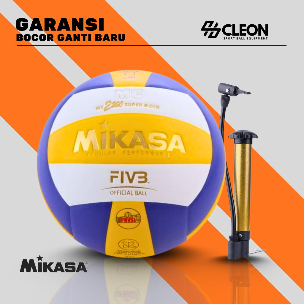 Bola Voli Volly Voly Volley Size 5 Premium Super Lembut Gratis Pompa Dan Pentil Jaring /bola voli mi