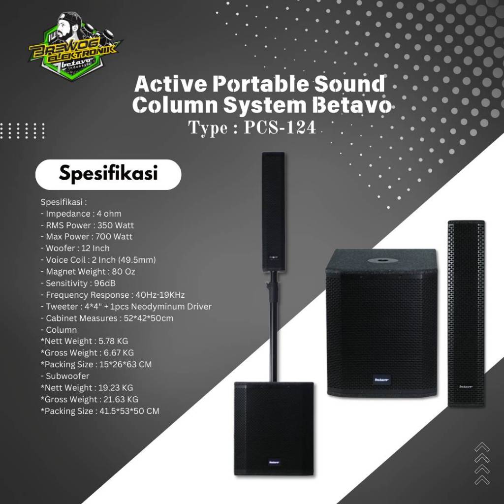 PCS 124 BETAVO BREWOG AUDIO