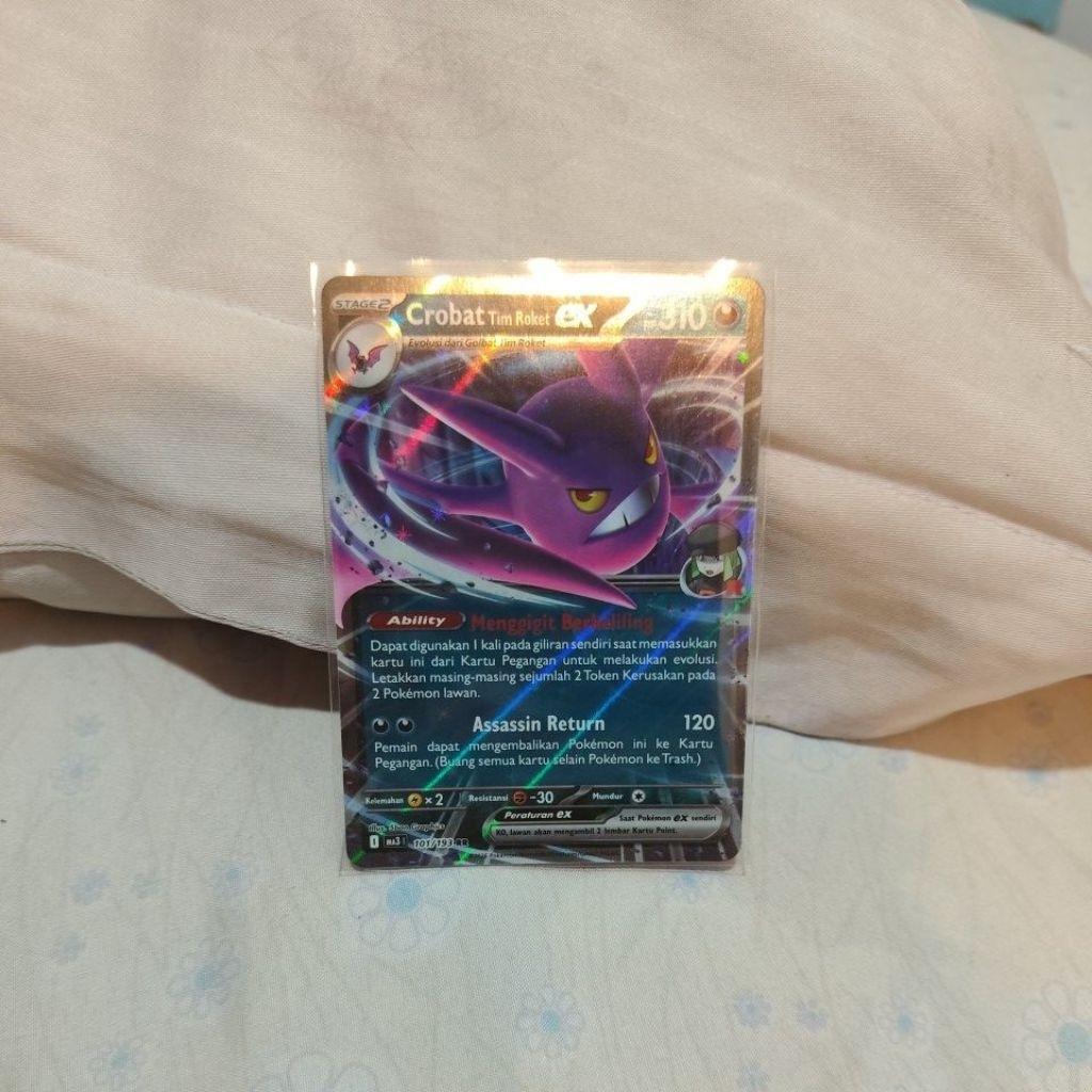 kartu pokemon crobat tim roket ex (RR) 101/193