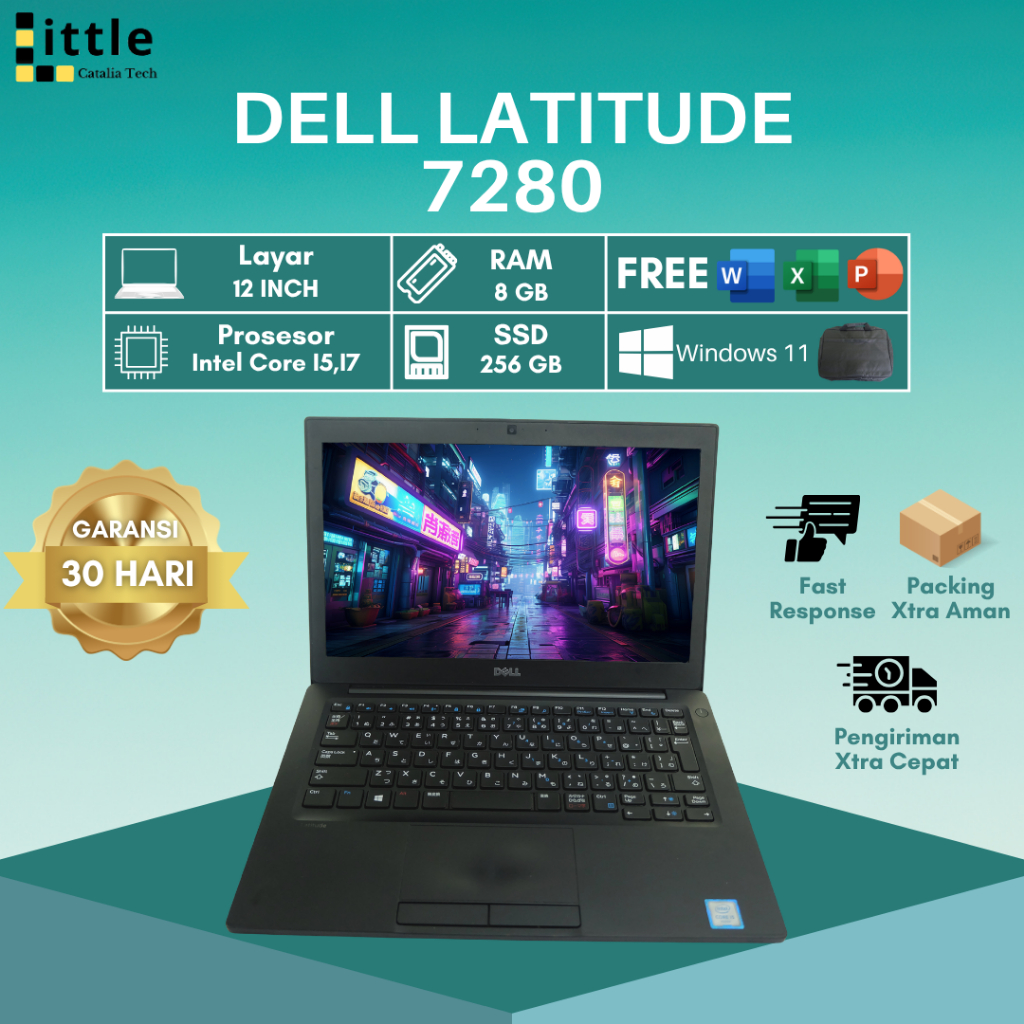 Dell Latitude 7280 Core I5 I7 Ram 8gb Ssd 256gb Murah Bergaransi