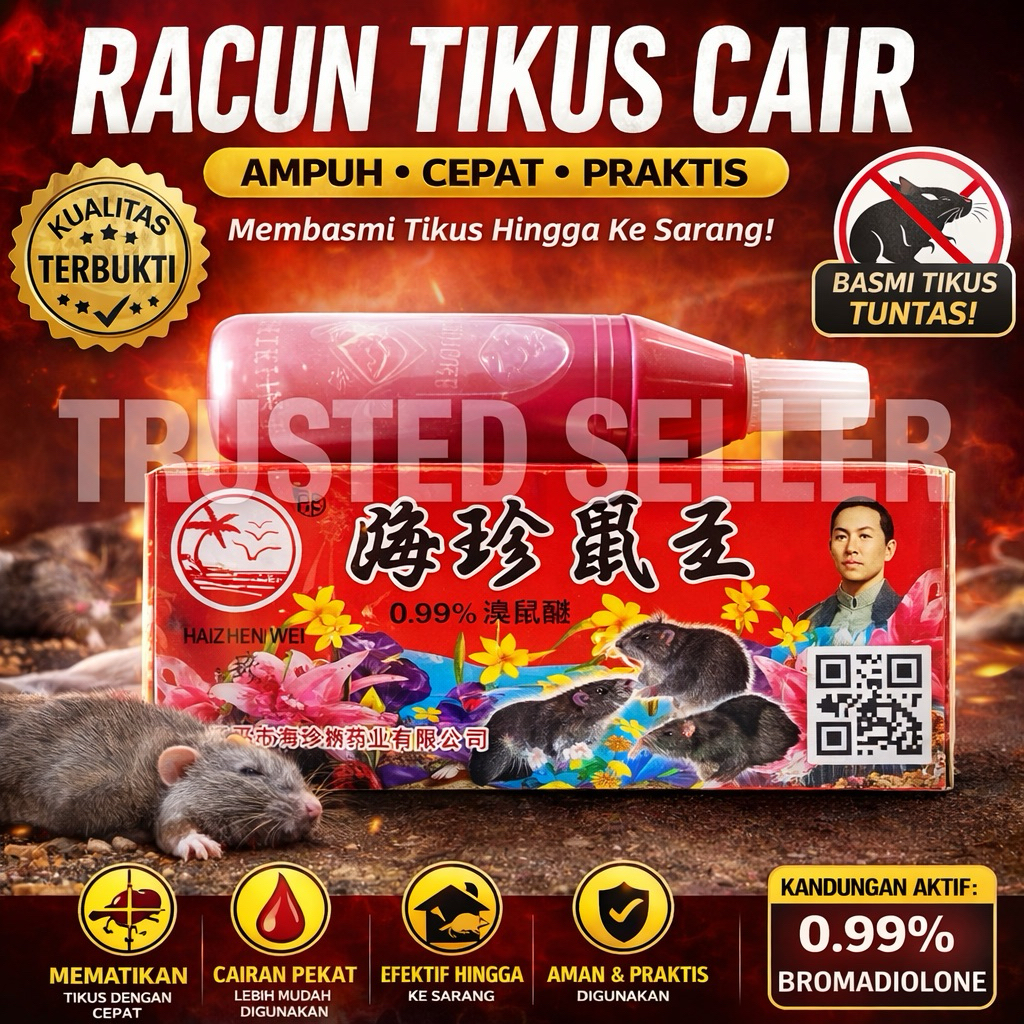 A51A ALGAN RACUN TIKUS CAIR MAOWANG 2M TABUNG TUTUP PAKU AB WARNA MERAH AMPUH 100% ORIGINAL