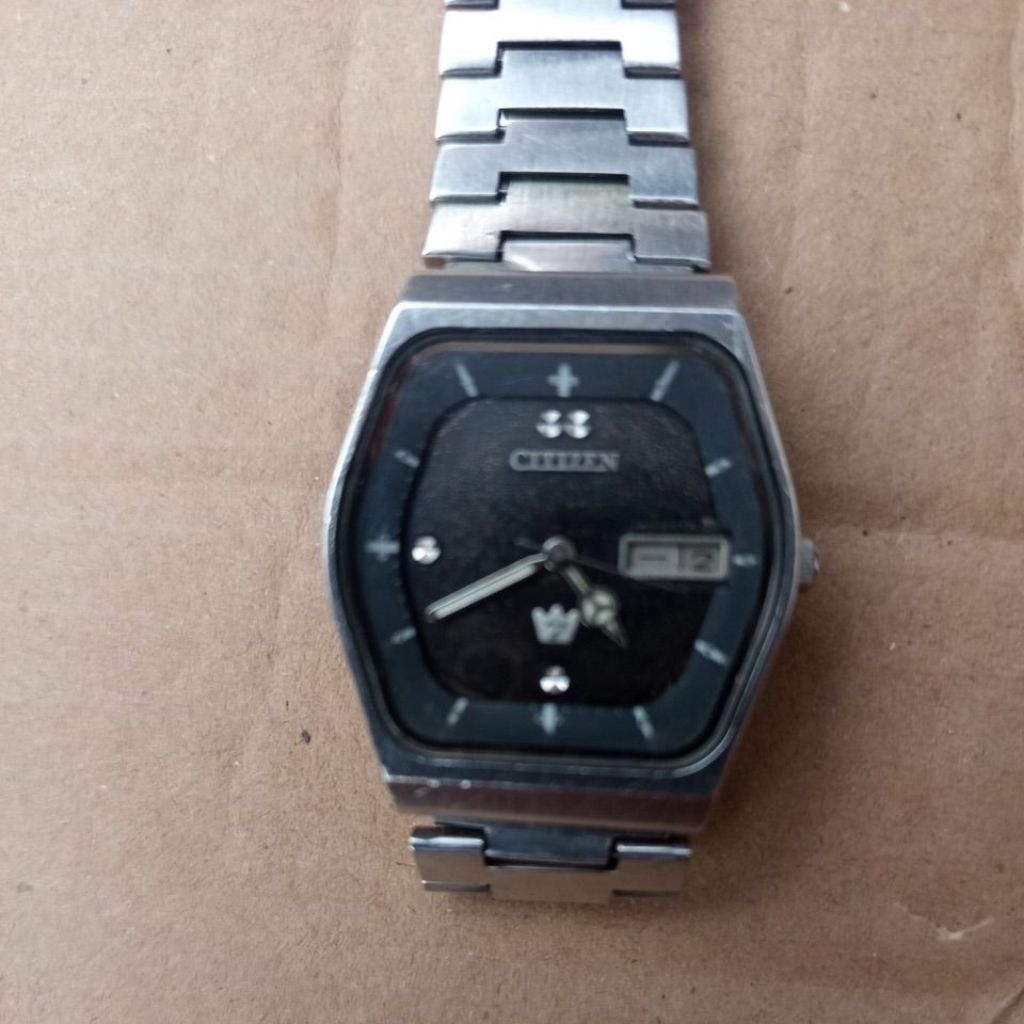 jam citizen hexagonol otomatis vintage full original bekas