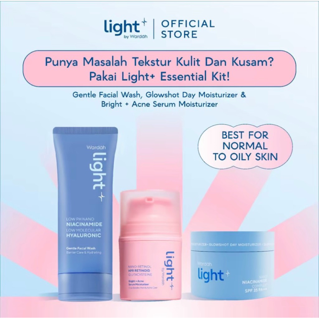 Wardah Lightening Paket Skincare Mencerahkan 3in1