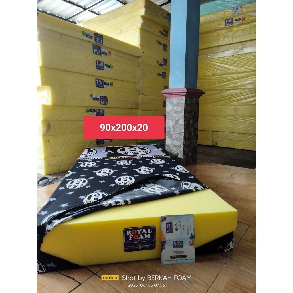 KASUR BUSA ROYAL FOAM UKURAN 200X90X20