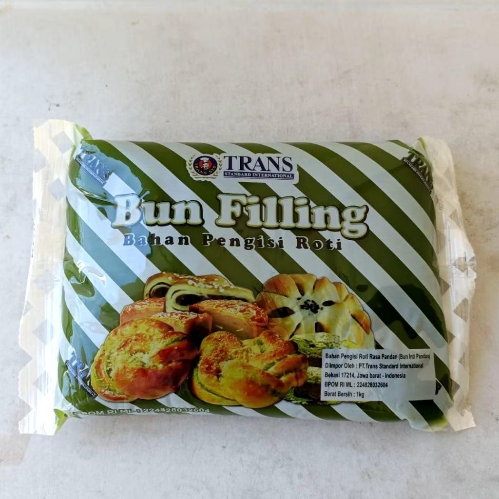 Trans Bun filling pandan isian roti 1 kg