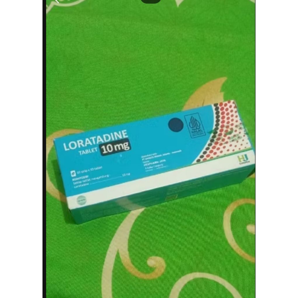 loratadine tablet 10 mg per box isi 100 tablet