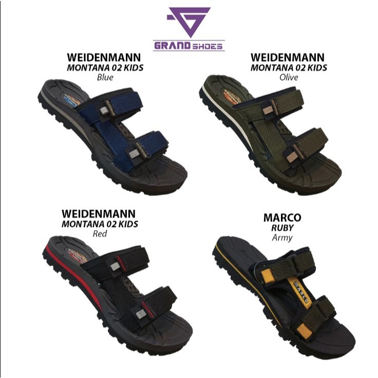 Offcial Weidenmann Weidenman MONTANA KIDS sandal anak laki laki flip flop outdor kasual original