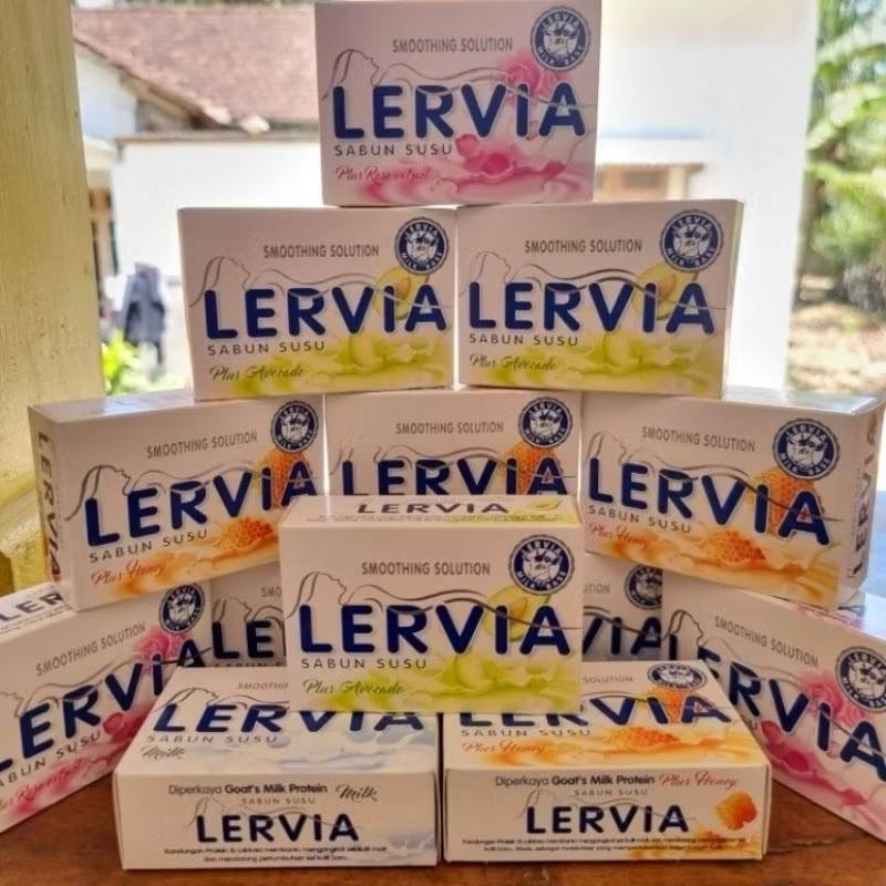 LERVIA SABUN BATANG 90 GRAM / SABUN BATANG LERVIA SABUN MANDI SUSU LERVIA 90 GR