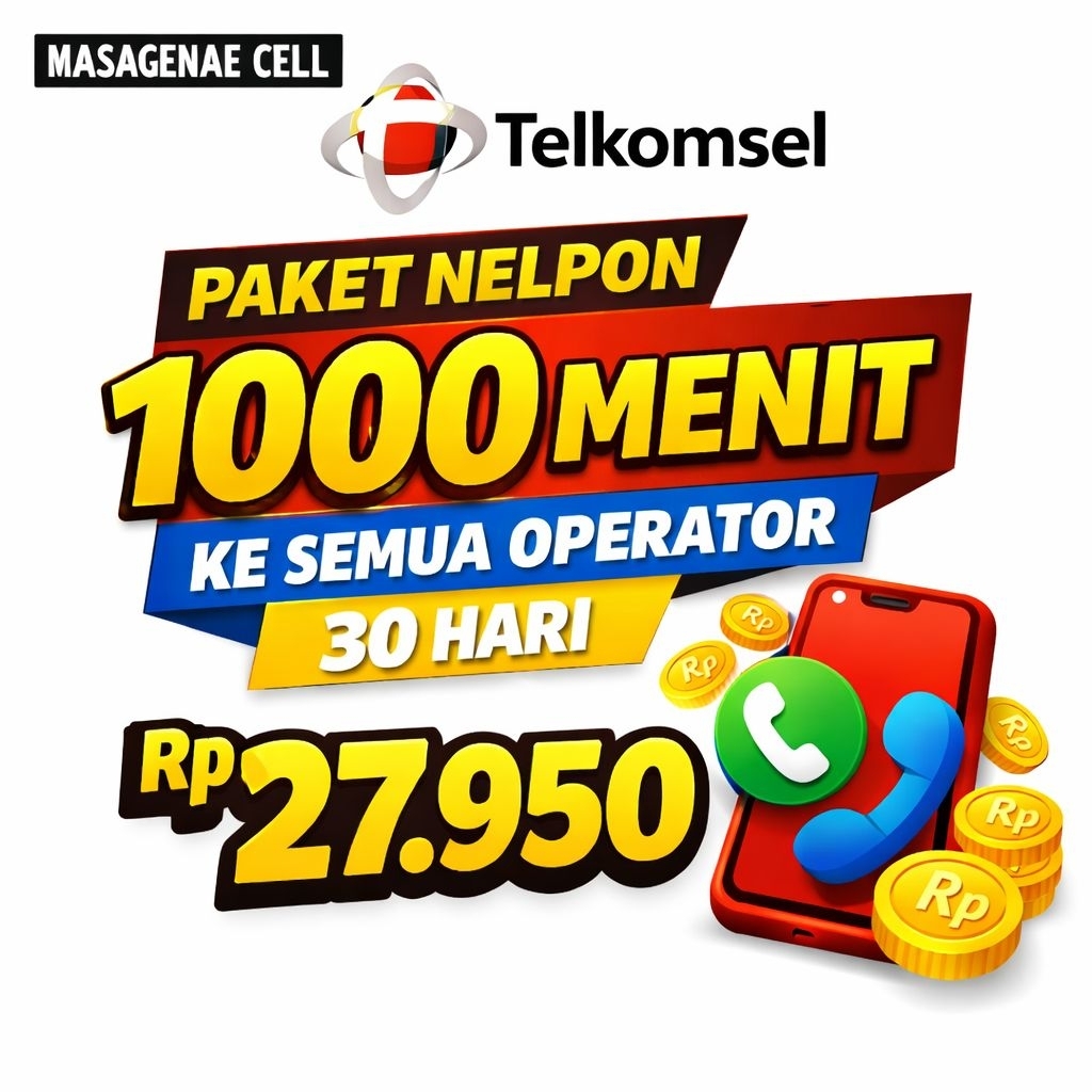 Paket nelpon (TM) Telkomsel All Operator 30 hari berlaku Nasional full 24 jam | telpon murah nelpon 