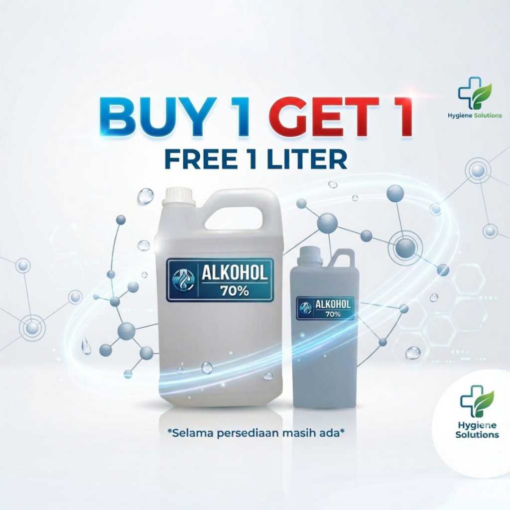 PROMO BUY 1 GET 1 ALKOHOL 70% MURNI