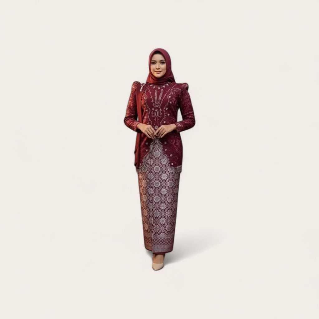 Stelan Kebaya Kartini - Kebaya Kondangan Modern - Kebaya Wisuda