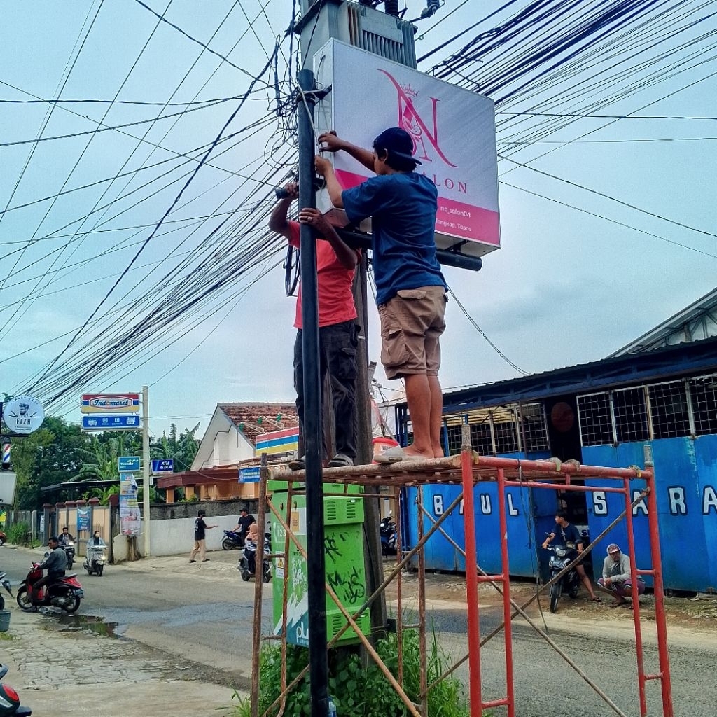 NEON BOX KOTAK 2SISI + PEMASANGAN
