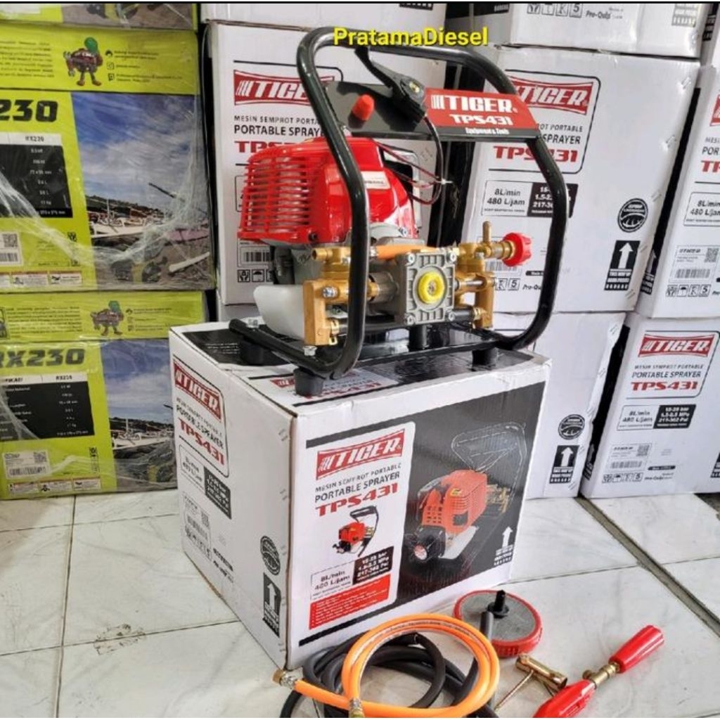 mesin pompa cuci semprot sprayer 4tak tiger tps 431 / mesin cuci semprot 4tak tiger