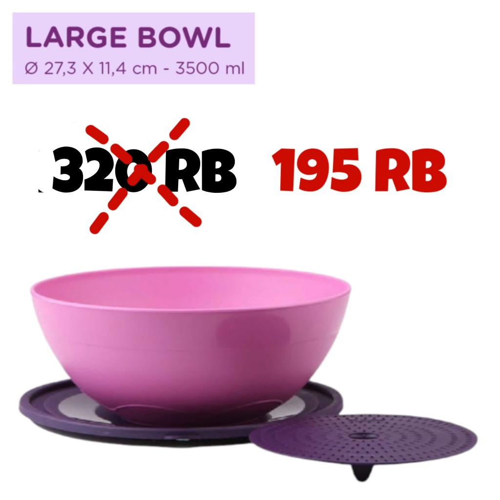 TULIPWARE LARGE BOWL Mangkok Besar Tempat Nasi Wadah Adonan Kue