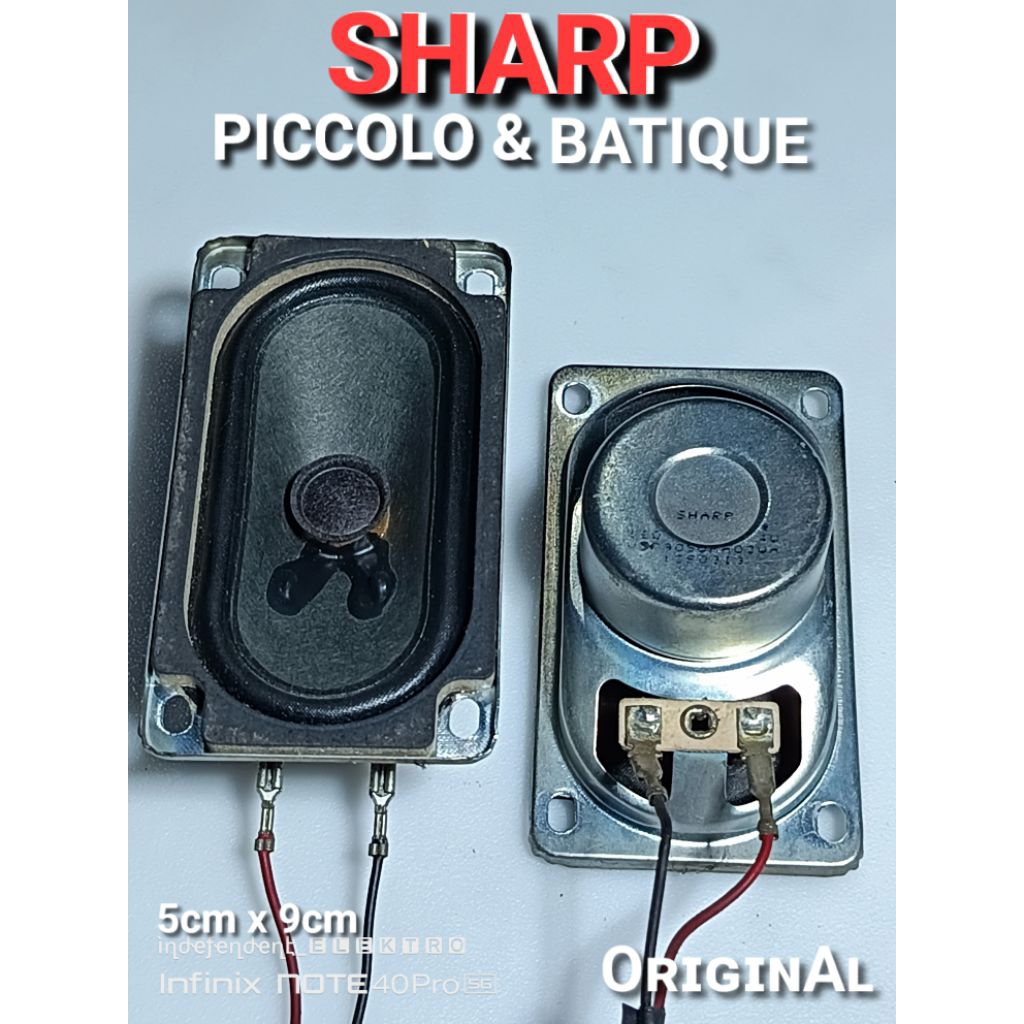 speaker tv sharp picollo    speaker tv sharp picollo 5090 5cmx9cm   speaker tv sharp batique origina