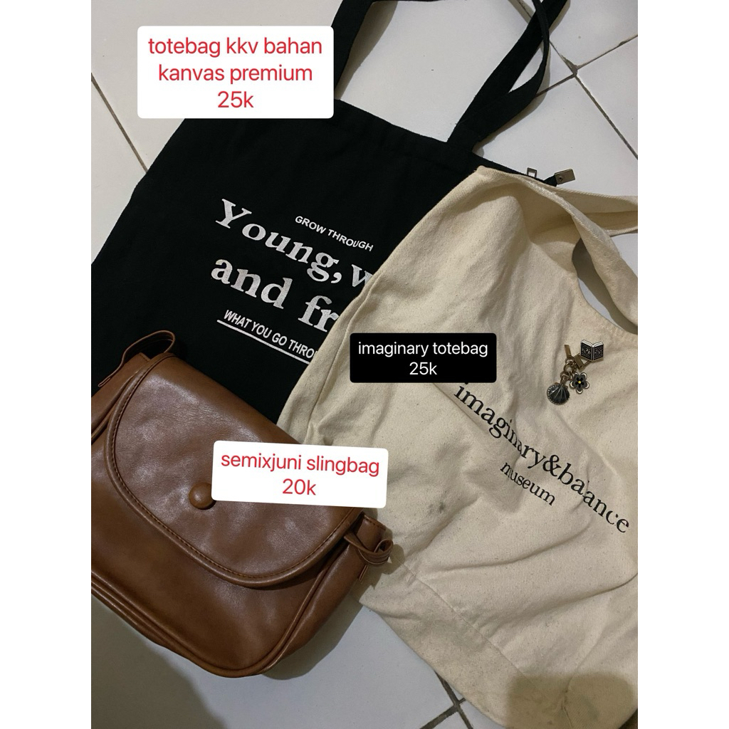preloved tote bag kkv imaginary semixjuni