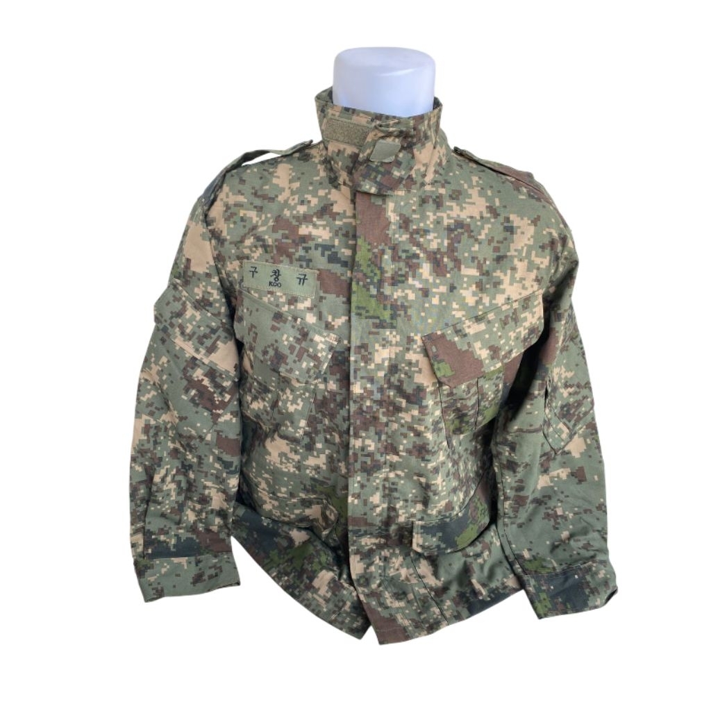 Coat Jaket M 100 Parka 2 Lapis Anti Air Loreng Digital Granit ROKA Republic of Korea Army Tentara Ko