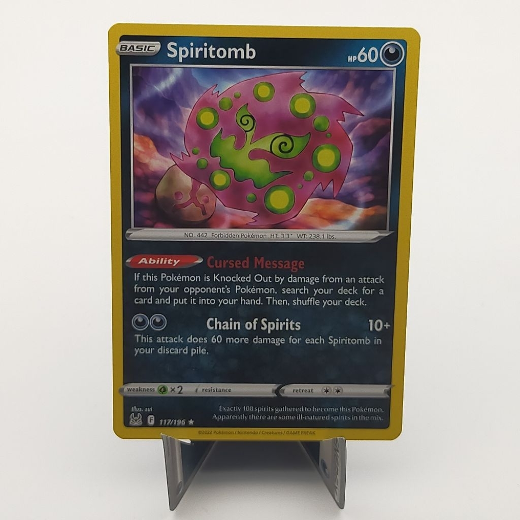 Kartu TCG Pokemon EN Original Spiritbomb LO Lost Origin 117/196