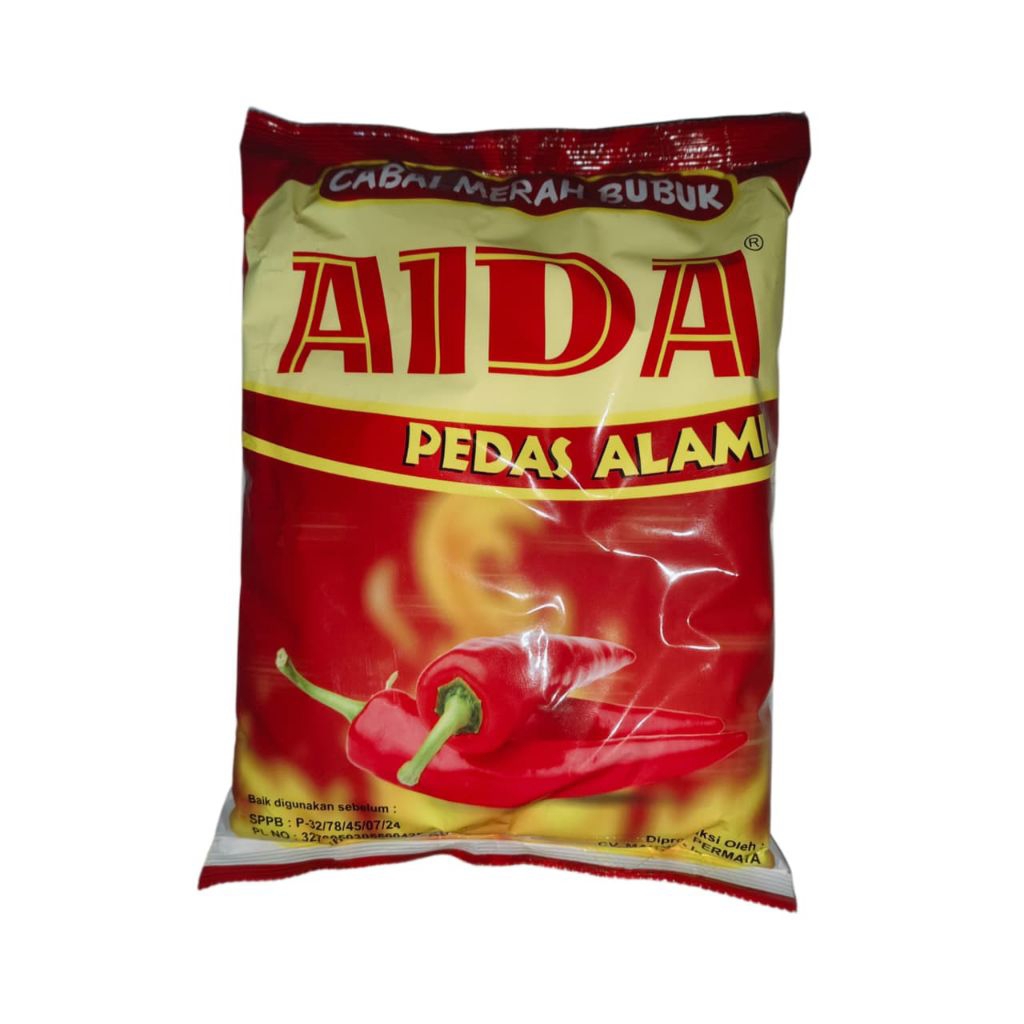 Aida Cabe Bubuk 500 Gram - Super Pedas Asli Cabe - Cabe Tabur