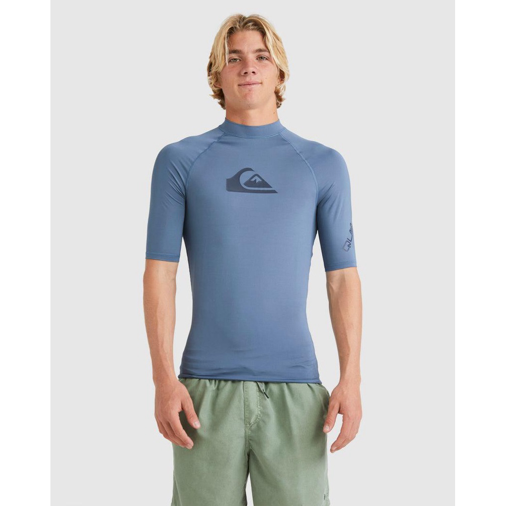 Kaos Quiksilver Rashguard Short Slevee Logo