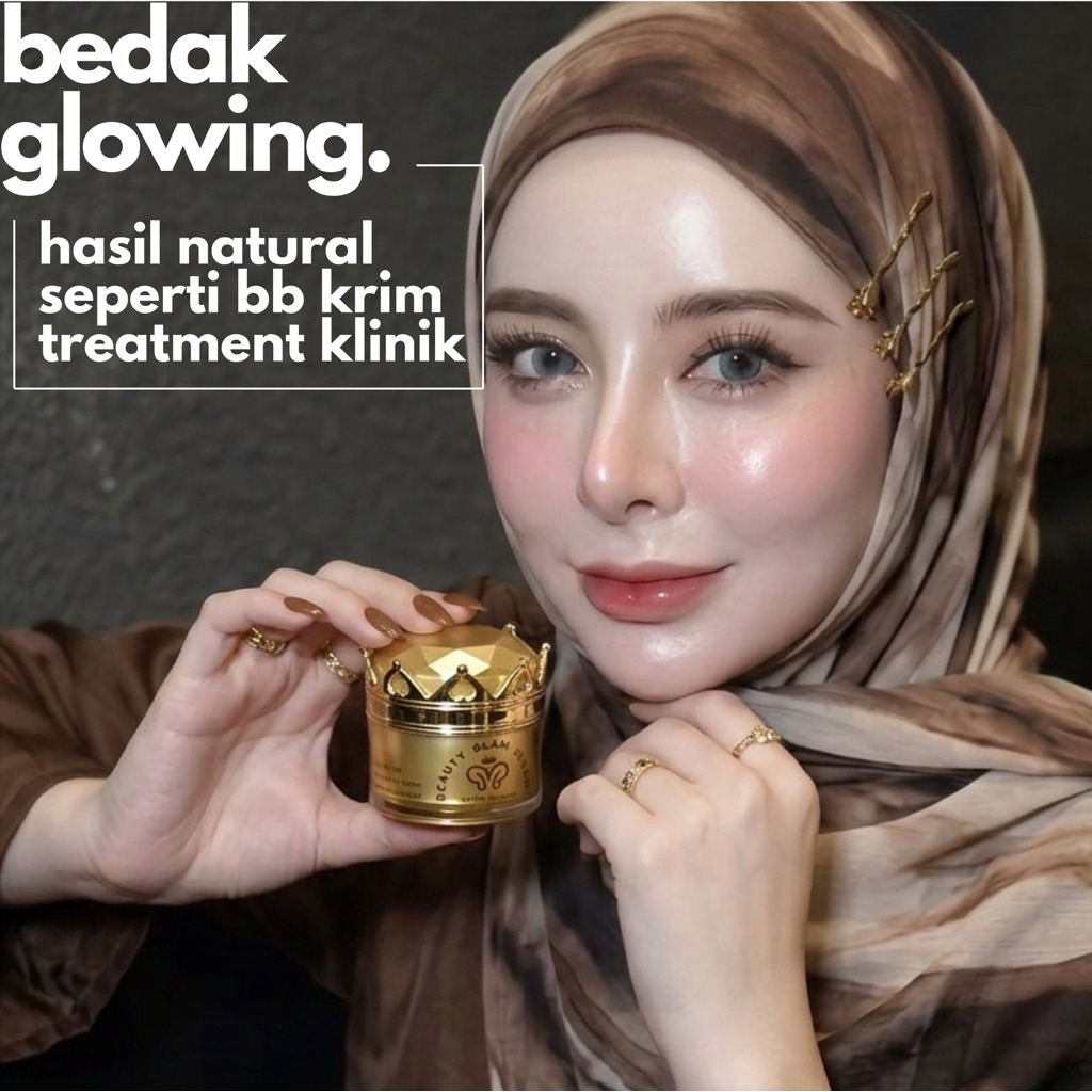 SUPER GLOWING BB CREAM - Bedak Glowing - BB Krim Glowing SPF 45 by WAZATARU