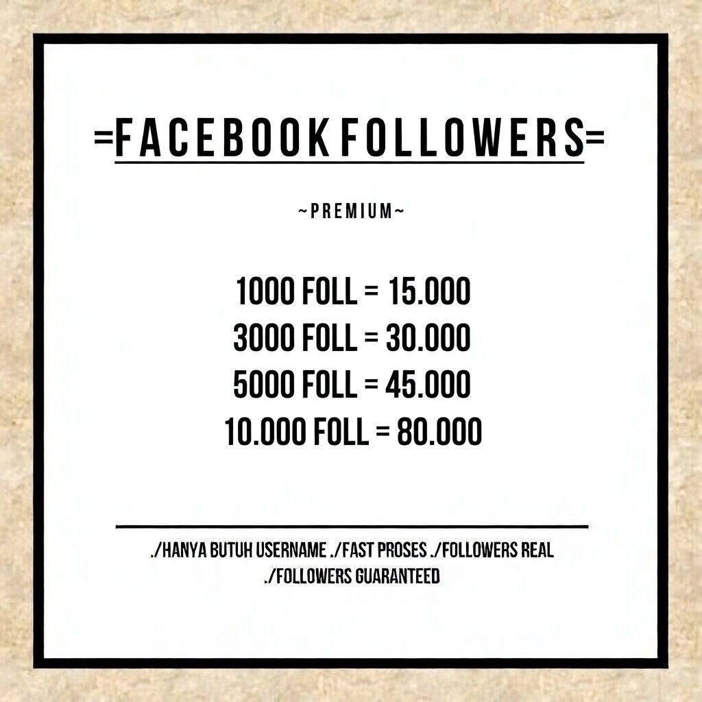 Facebook Followers