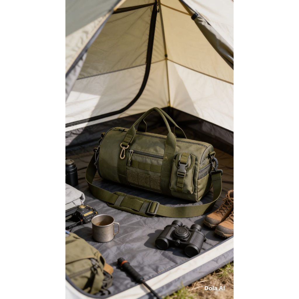 tas duffel bag taktis tas selempang army multifungsi