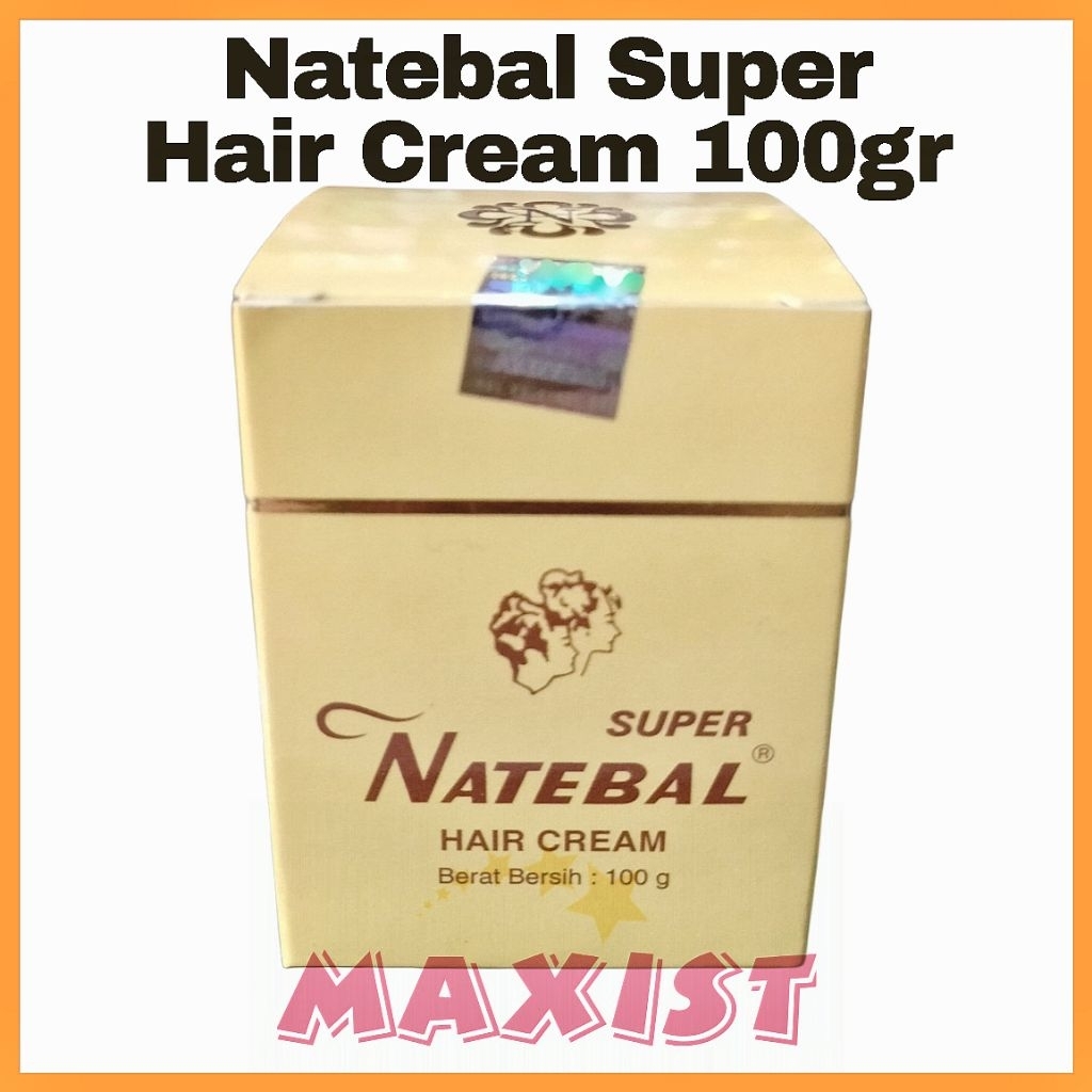 Natebal Super Hair Cream 100gr (Satuan) Minyak Penghitam Rambut 100 gr