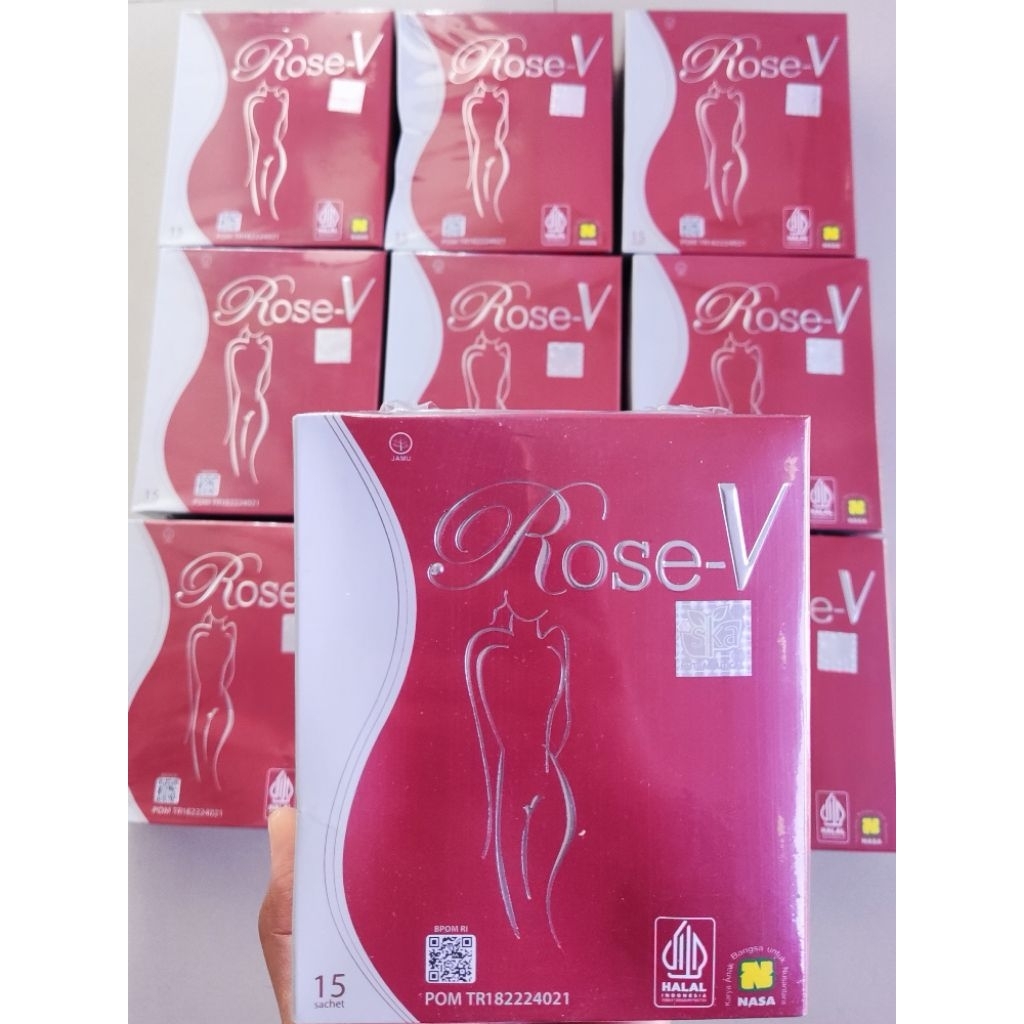 Rose V NASA 1 box 15 sachet herbal BPOM original